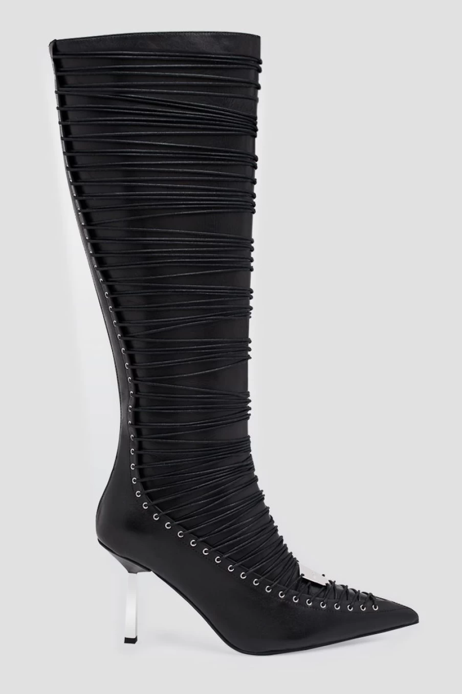 MISBHV High Heel Anastazja Knee High Boot Black New