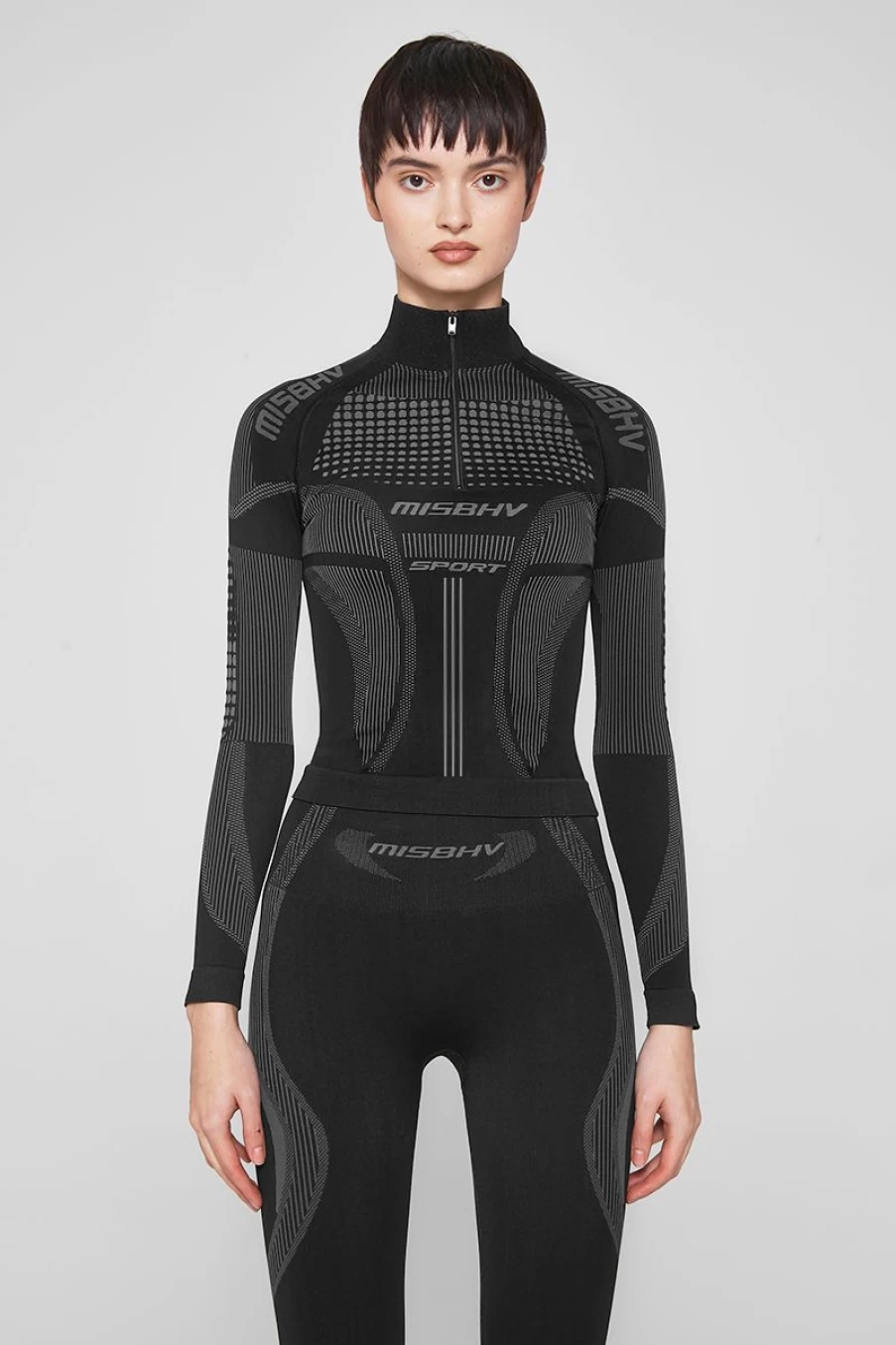 MISBHV Sport Europa Quarter-Zip Longsleeve Muted Black Wholesale