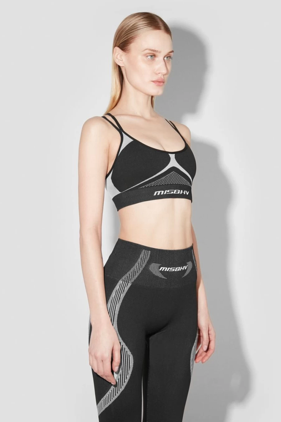 MISBHV Performa Bra Top Black/White Clearance