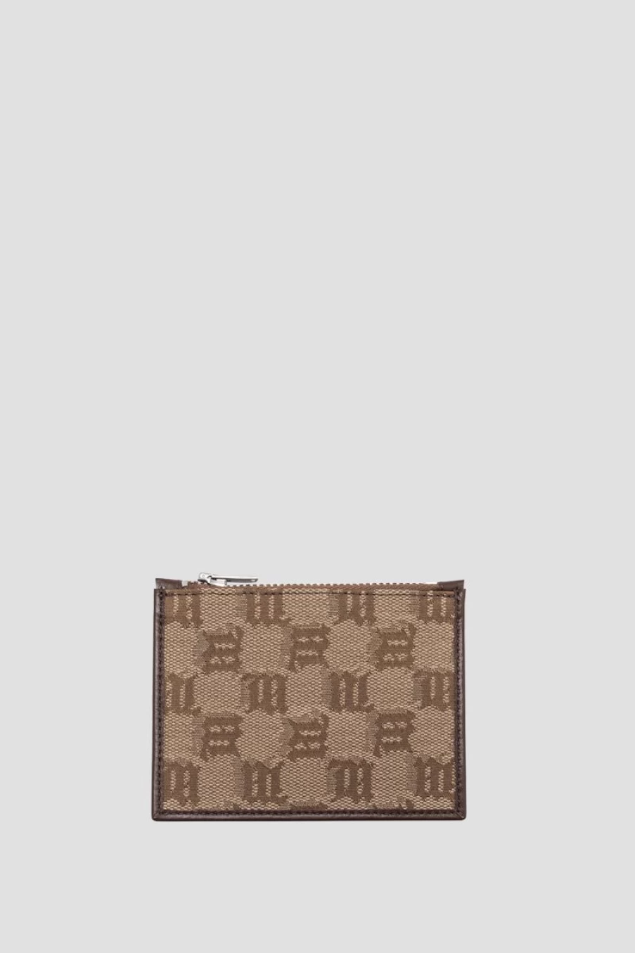 MISBHV Jacquard Monogram Card Holder Brown Hot