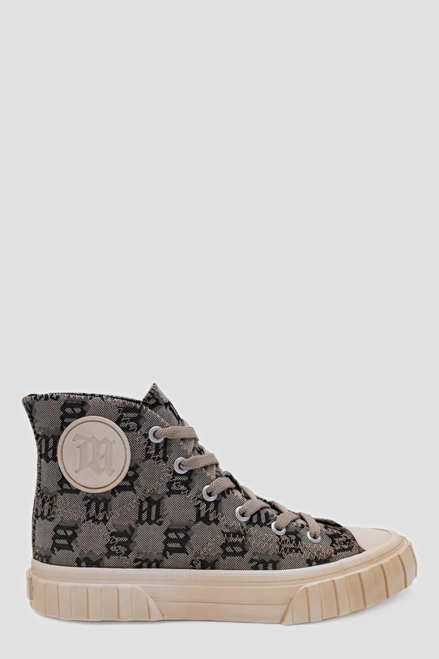 MISBHV Army Sneaker High Monogram Beige Clearance