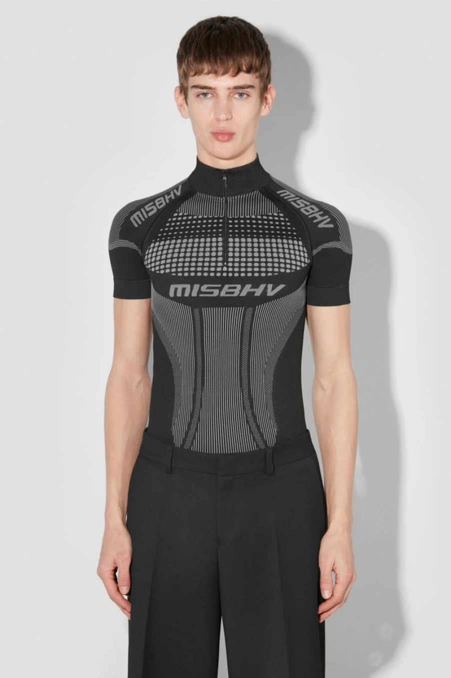 MISBHV Sport Europa Quarter-Zip T-Shirt Muted Black Hot