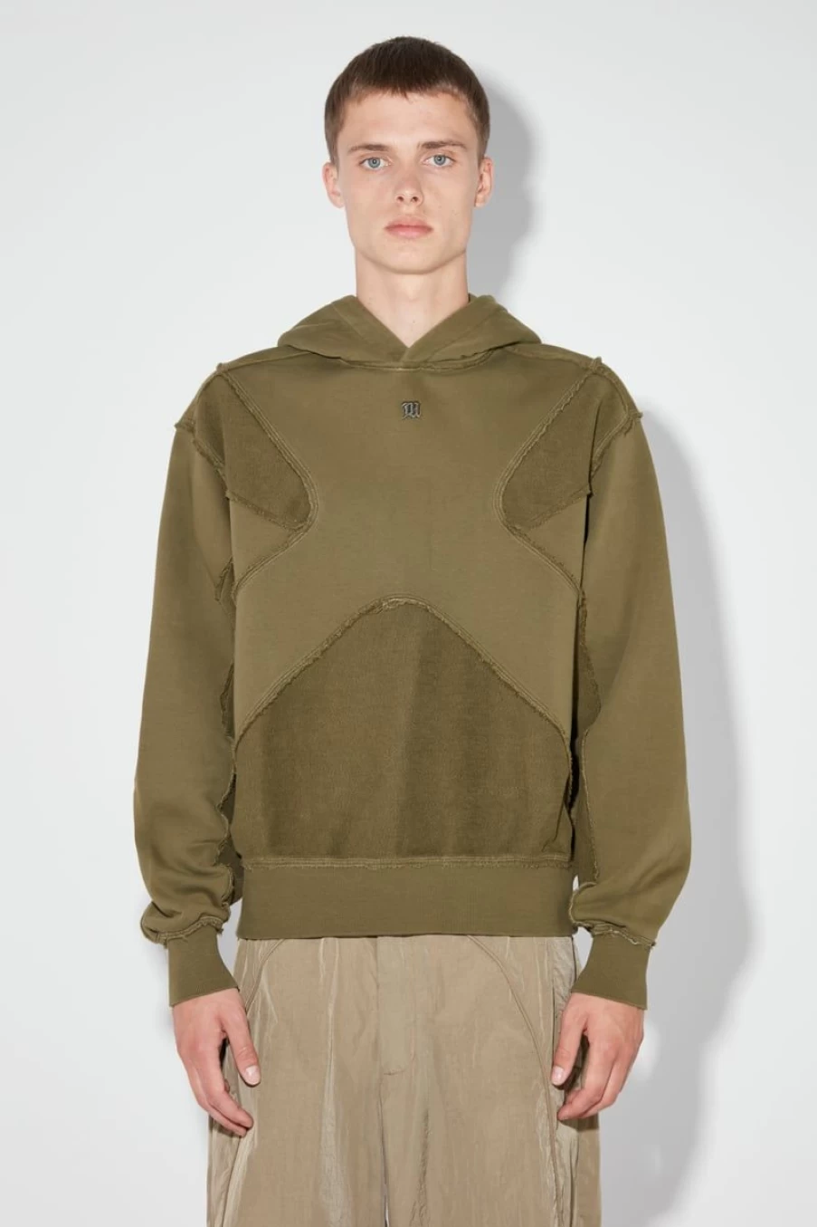 MISBHV X Hoodie Grunge Olive Wholesale